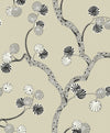 Seabrook Designs Wallpaper Allegra Branches Metallic Champagne & Stone WH41015