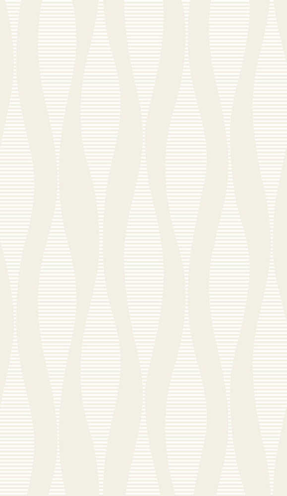 Harmony Ikat Waves Oyster & Cream WH41230 by Seabrook Designs Designer Wallpaper
