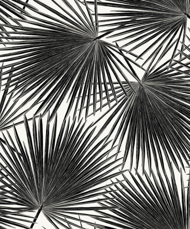 Elvis Palms Inky WH41500 by Seabrook Designs Designer Wallpaper