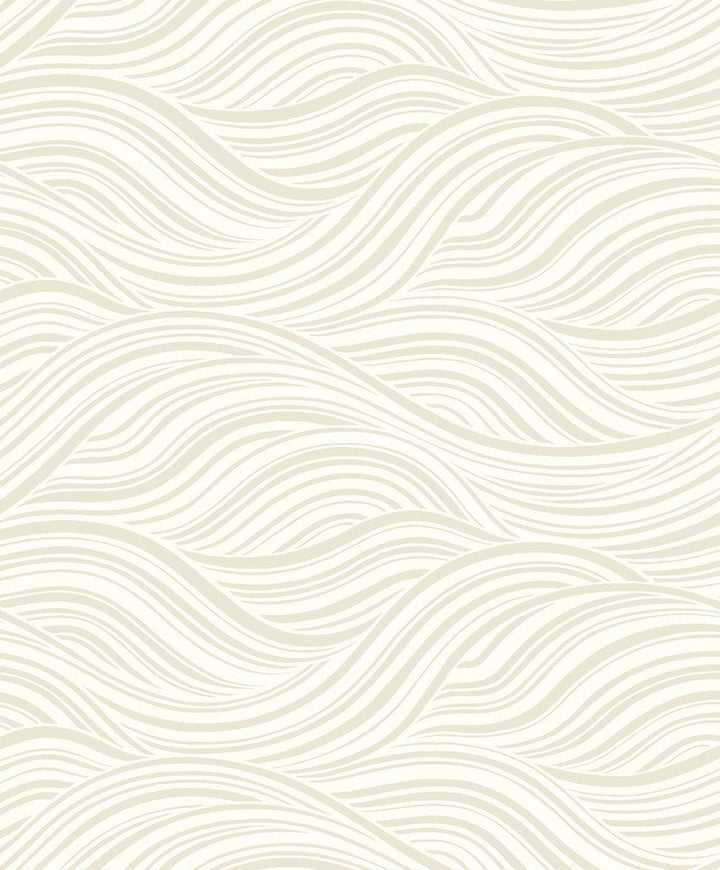 Melody Waves Elderflower WH41703 by Seabrook Designs Designer Wallpaper