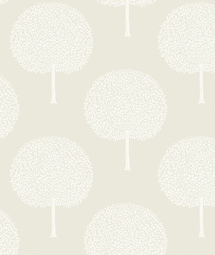 Demi Trees Neutral & Cream WH41805 by Seabrook Designs Designer Wallpaper