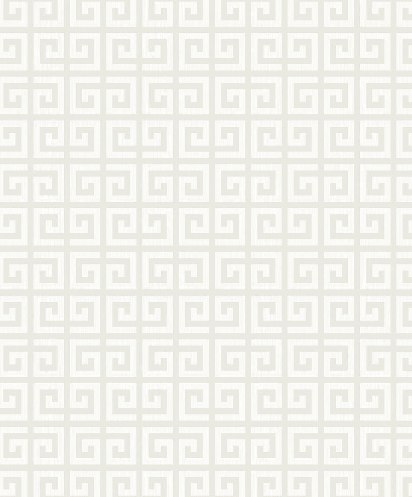 Major Greek Key Cream WH41900 by Seabrook Designs Designer Wallpaper