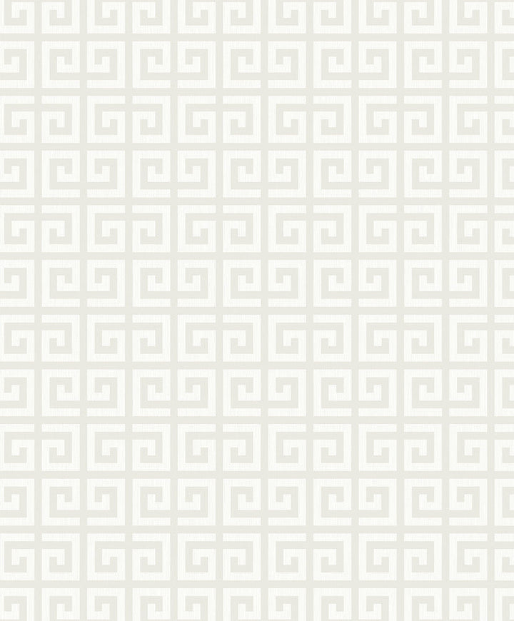 Major Greek Key Cream WH41900 by Seabrook Designs Designer Wallpaper