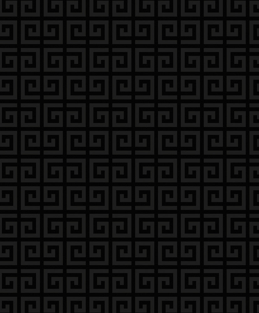 Major Greek Key Metallic Onyx WH41920 by Seabrook Designs Designer Wallpaper