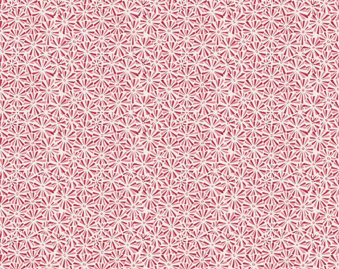 Starburst Wallcovering Cerise WHNWP88633D005 by Hinson Designer Wallpaper