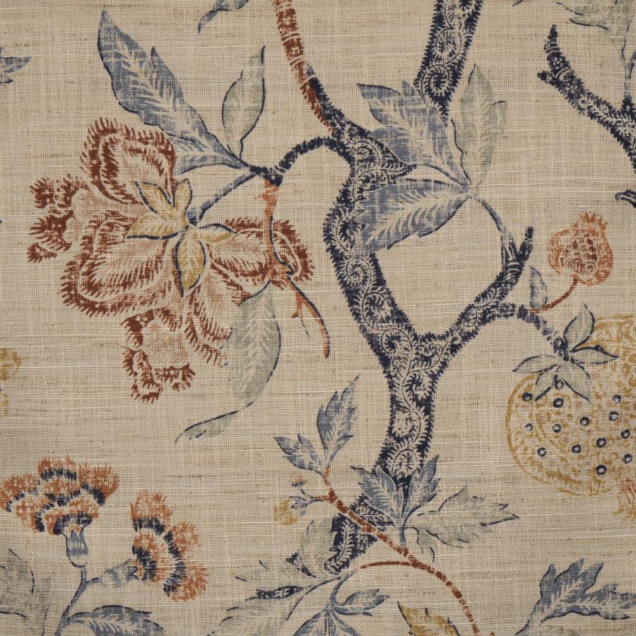 Woodhouse # 712 Tapestry by Maxwell Designer Fabric Color Theory-Vol.Viii Bittersweet 100% POLYESTER INDIA V-25.8 H-27.6 54" - Swanky Fabrics -