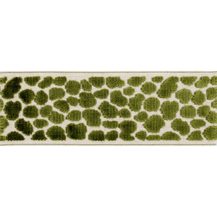 Wilder Tape Lime by Magnolia Designer Trim - 58% Rayon, 31% Poly, 11% Linen China Horizontal: and Vertical: 3.5 - Swanky Fabrics -