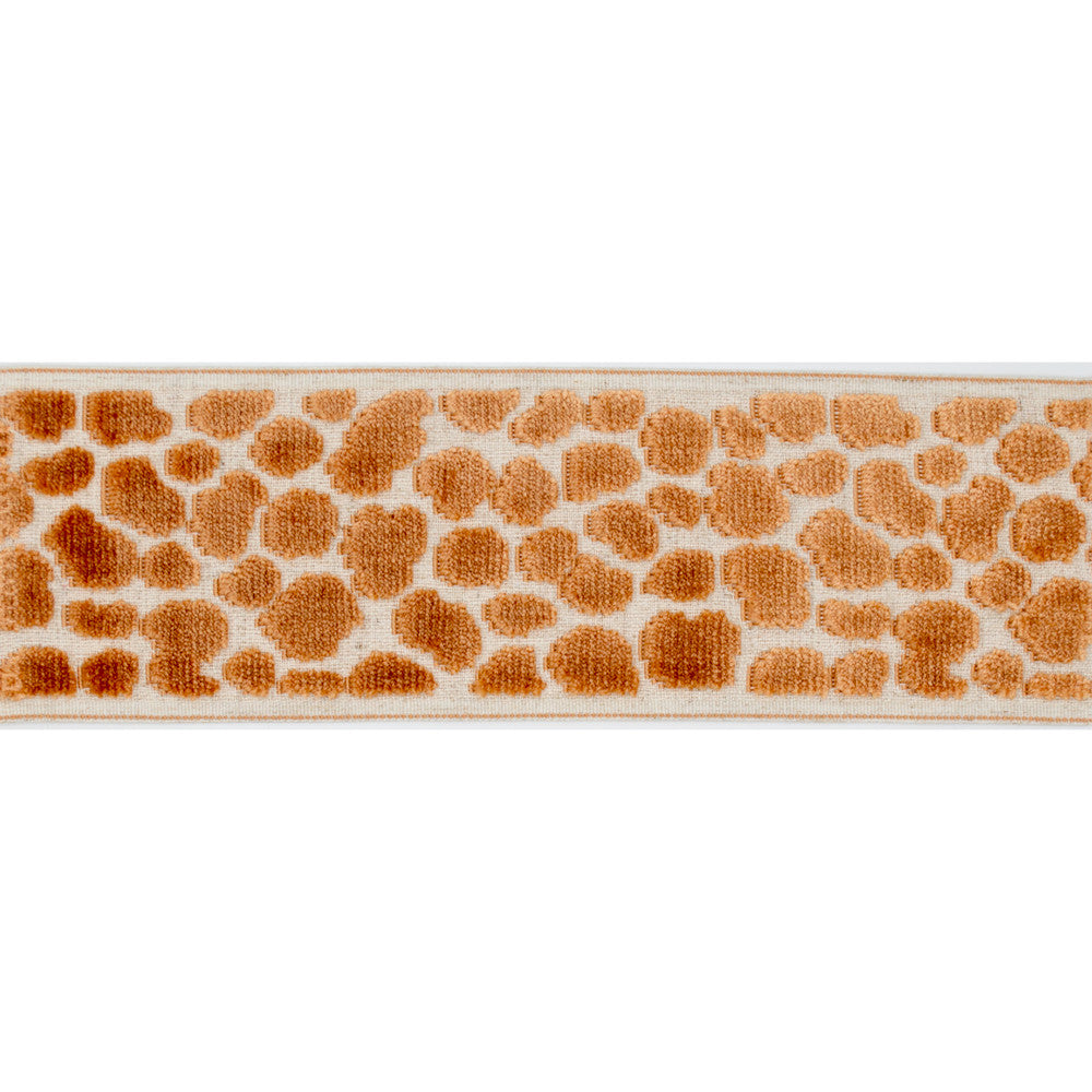 Wilder Tape Terracotta by Magnolia Designer Trim - 58% Rayon, 31% Poly, 11% Linen China Horizontal: and Vertical: 3.5 - Swanky Fabrics -