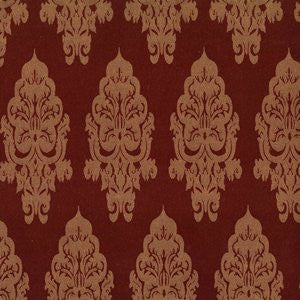 Wondrous Wine by Norbar Designer Fabric 56% POLYESTER 44% COTTON TAIWAN 10 7/8"V - 4 1/2"H 54 - Swanky Fabrics -