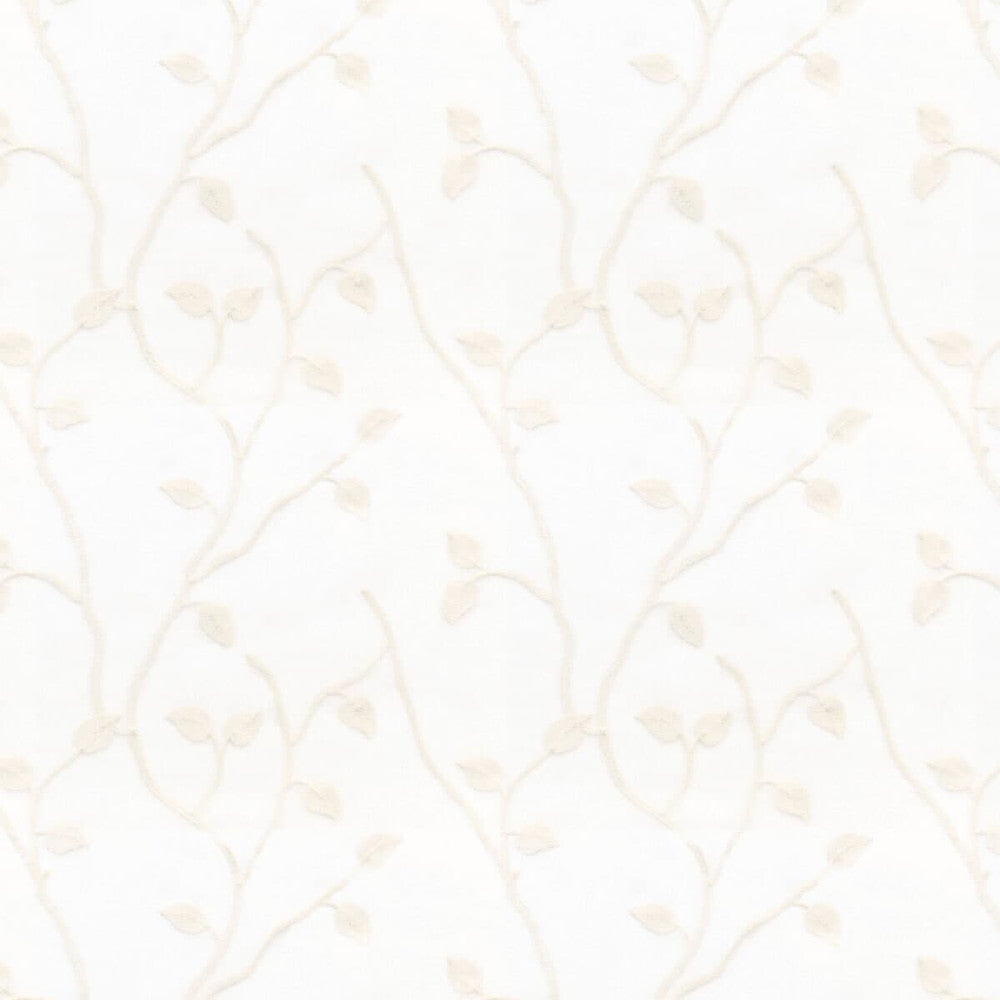 Worcester 1 Pearl by Stout Designer Fabric COLOR MY WINDOW EMBROIDERY/SNOW 100%POL %CEMB CHINA </p><p>Repeat: 14.5 52 in - Swanky Fabrics -