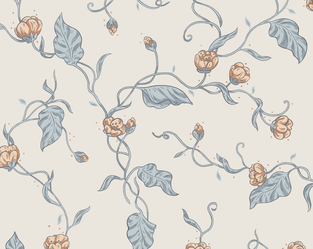 Elmire Soft Blue WSB14000008 by Sandberg Designer Wallpaper