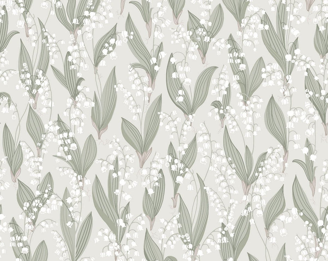 Liljekonvalj Spring Green WSB04790018 by Sandberg Designer Wallpaper