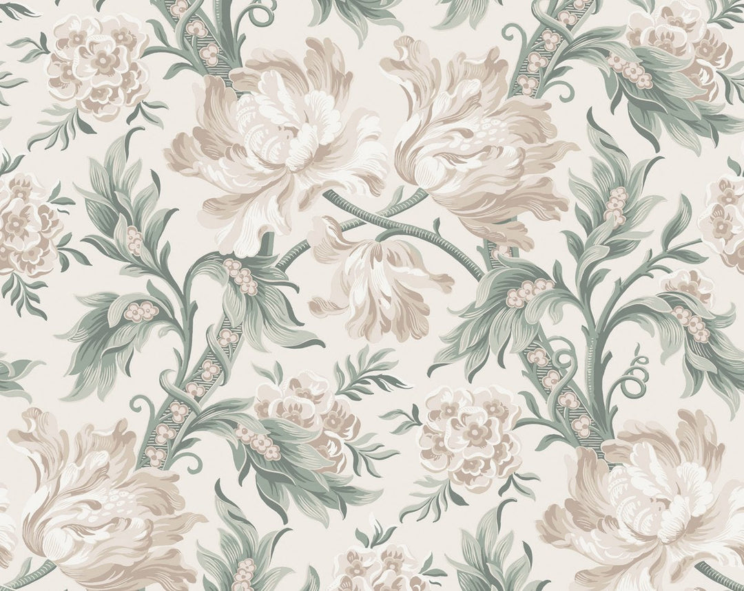 Amelia Eggshell WSBAMELIA0252 by Sandberg Designer Wallpaper