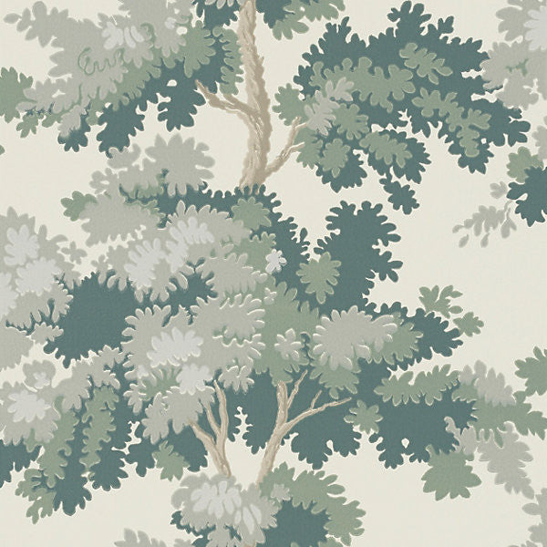 Raphael/Green 0444-058 by Sandberg Designer Wallpaper SUPPLIERS WAREHOUSE EUROPE SWEDEN Horizontal: 21" and Vertical: 21" - Swanky Fabrics -