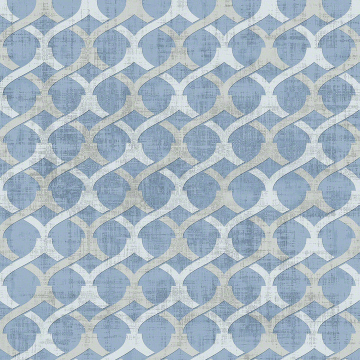 Chain Powder Blue by Winfield Thybony Designer Wallcovering WINFIELD THYBONY SHOWHOUSE GRASS - 100% United States - Horizontal: 4.5 and Vertical: 4.25 34 - Swanky Fabrics -