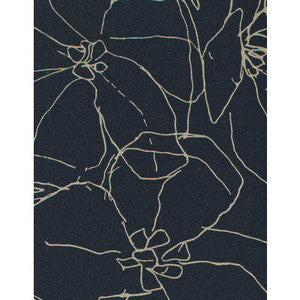 Winfield Thybony Wallpaper Garden Ink Blue