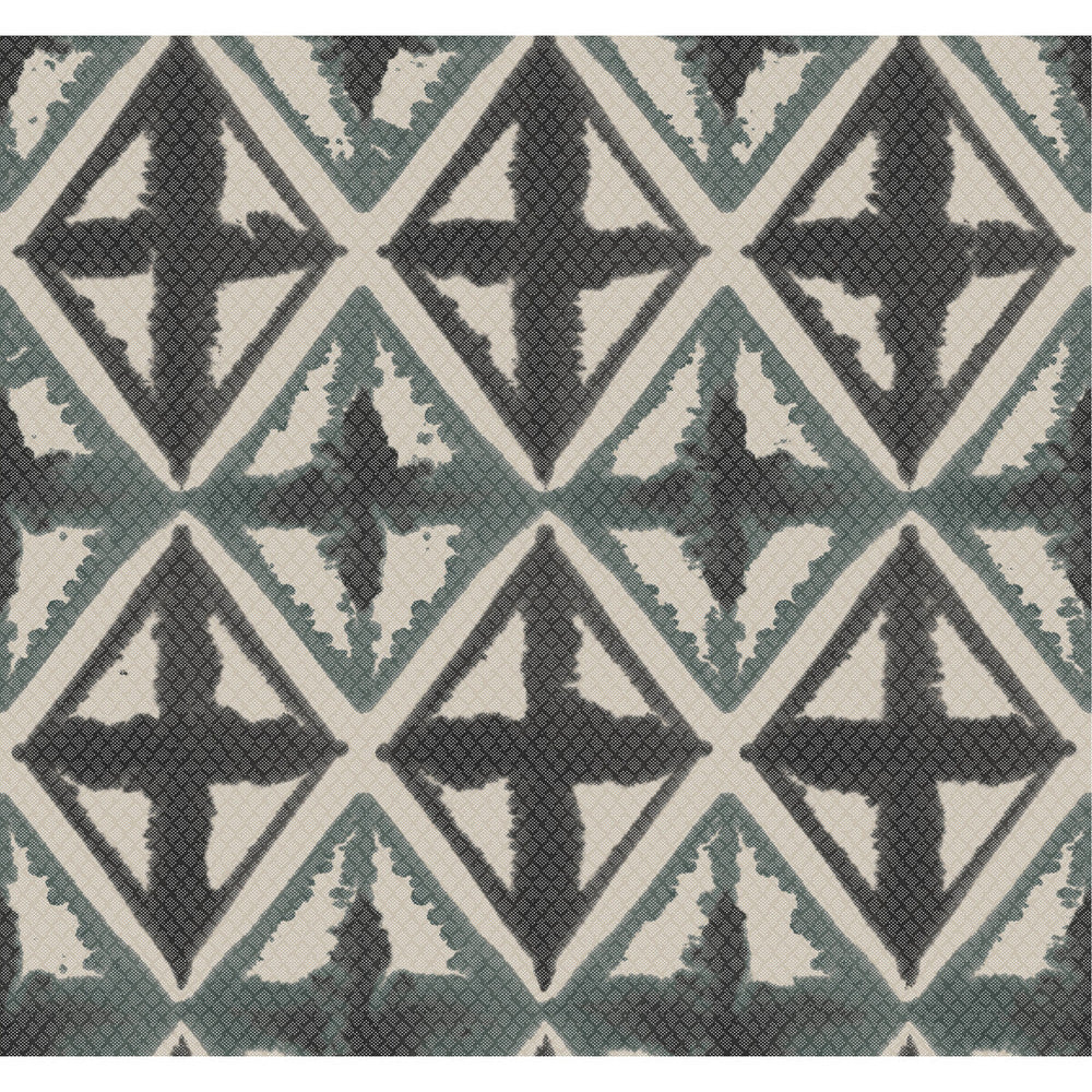 Diamond Block Charcoal by Winfield Thybony Designer Wallcovering WINFIELD THYBONY NON WOVEN - 100% United States - Horizontal: - and Vertical: 25.25 27 - Swanky Fabrics -