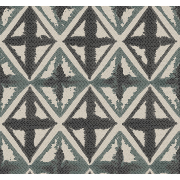 Diamond Block Charcoal by Winfield Thybony Designer Wallcovering WINFIELD THYBONY NON WOVEN - 100% United States - Horizontal: - and Vertical: 25.25 27 - Swanky Fabrics -