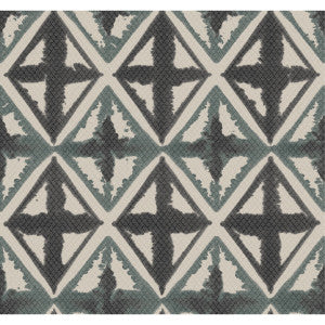 Winfield Thybony Wallpaper Diamond Block Charcoal