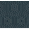 Winfield Thybony Wallpaper Concentric Groove Deep Navy