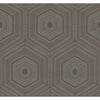 Winfield Thybony Wallpaper Concentric Groove Chocolate
