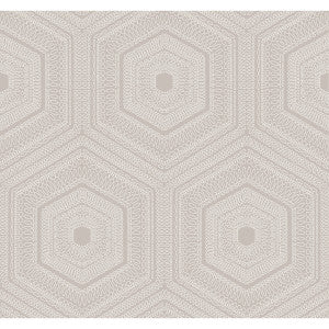 Winfield Thybony Wallpaper Concentric Groove Buff