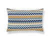 Rainbow Mountain Crewel Pillow 22 X 14 - Denim Gold WWLBDK273390003 by Scalamandre Designer Pillow