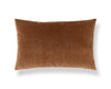 Tudor Velvet Pillow 22 X 14 - Walnut WWLBDK273420006 by Scalamandre Designer Pillow