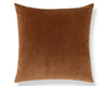 Tudor Velvet Pillow 22 X 22 - Walnut WWSDDK273420006 by Scalamandre Designer Pillow