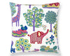 Nursery Crewel Pillow 24 X 24 - Pastels WWSEDK273370002 by Scalamandre Designer Pillow