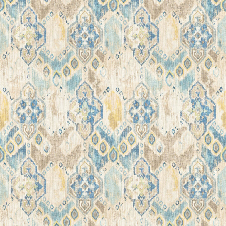 Wyoming 2 Sky by Stout Designer Fabric RAINBOW LIBRARY OCEAN/FEDERAL 75%COT 25%LIN PAKISTAN WYZENBEEK 12 000 DOUBLE RUB WEAR TEST (MEDIUM DUTY) Horizontal: 13.5 and Vertical: 18 54 in - Swanky Fabrics -