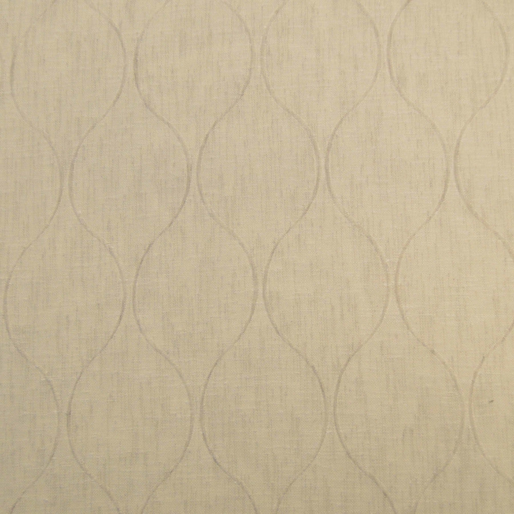 Coastal Wineglass Coconut by Europatex Designer Fabric Coastal 100% Polyester 0.00" 122.00 inches - Swanky Fabrics -