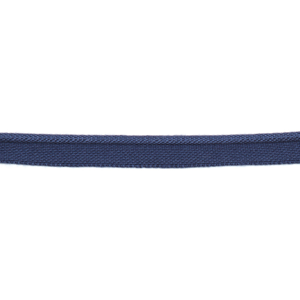 Versailles 1/8" Piping Woven Lip Cord Navy by Europatex Designer Fabric Versailles 64% Rayon, 36% Cotton 0.13 inches - Swanky Fabrics -