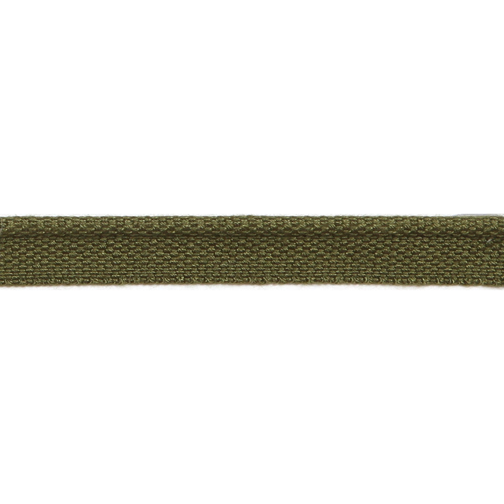 Versailles 1/8" Piping Woven Lip Cord Olive by Europatex Designer Fabric Versailles 64% Rayon, 36% Cotton 0.13 inches - Swanky Fabrics -