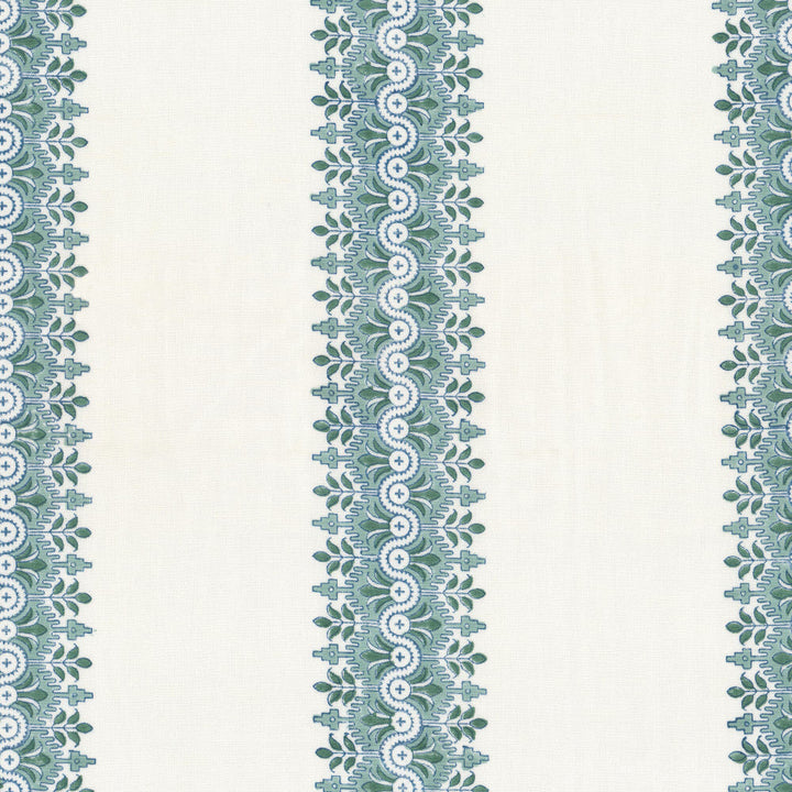 Xander 4 Lagoon by Aoc Fabric Aoc Fabric Xander 4 LagoonFabric THE ART OF COLOR WELL KEPT SECRET 54%LIN 46%COT INDIA </p><p>Repeat: H: 6.500, V: 1.500 54 in - Fabric Carolina -