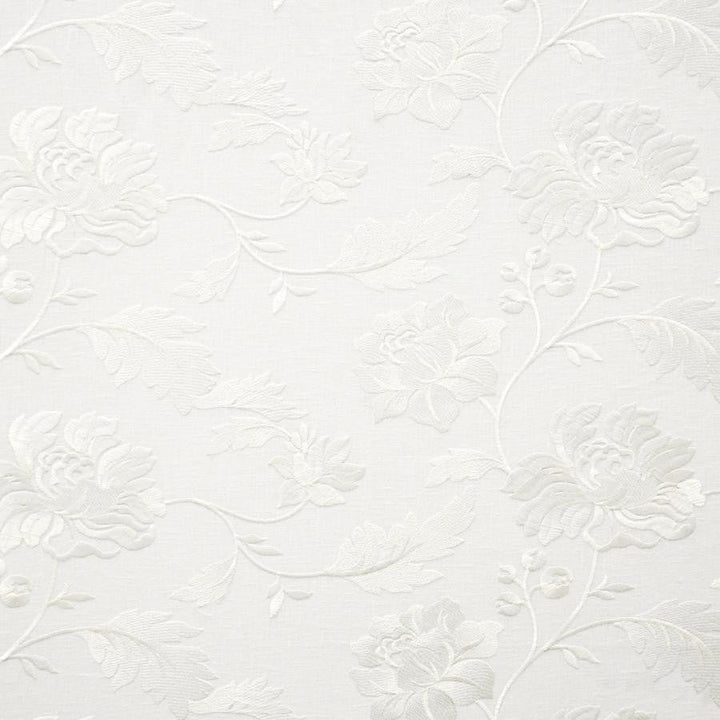Yarrow # 730 Snow White by Maxwell Designer Fabric Color Theory-Vol.V Caffe Latte 70% POLYESTER/30% COTTON INDIA V-9.4"H-16.9" 54"EMB51.5 - Swanky Fabrics -