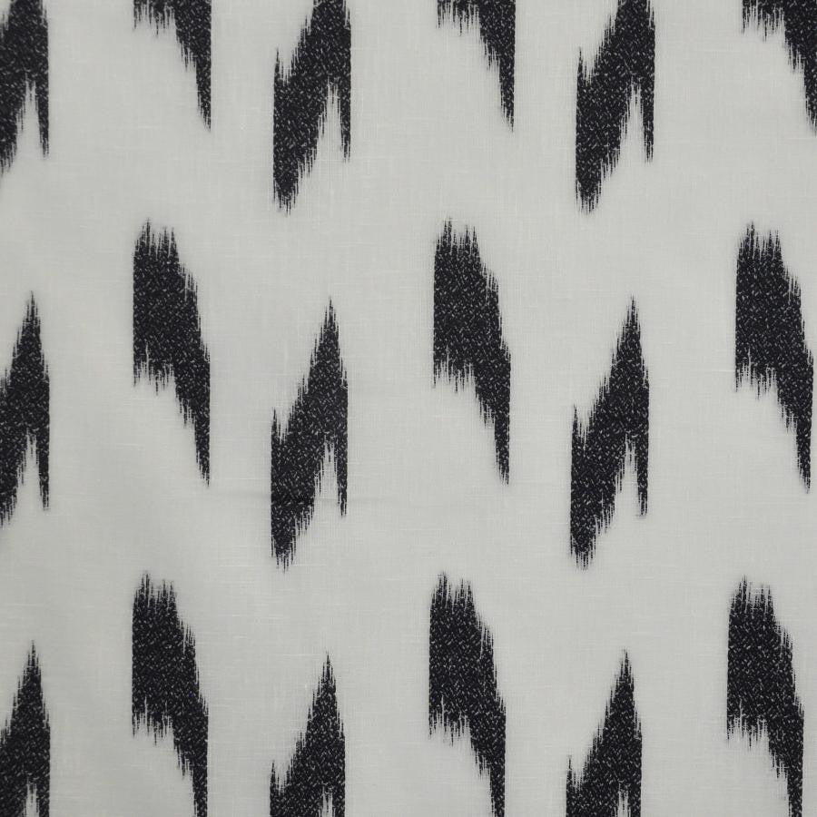 Yumi # 514 Charcoal by Maxwell Designer Fabric Sheer Craft 100% POLYESTER TURKEY V-7.5" H-6.3" 118" - Swanky Fabrics -