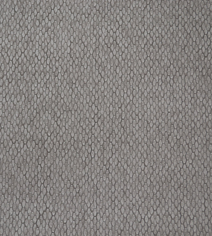 Stretched Hexagons Dark Silver Wallpaper by York Wallcoverings Designer Formations Covers about 57.2 square feet 20.8-in by 33-ft long roll Unpasted 0 - Swanky Fabrics -