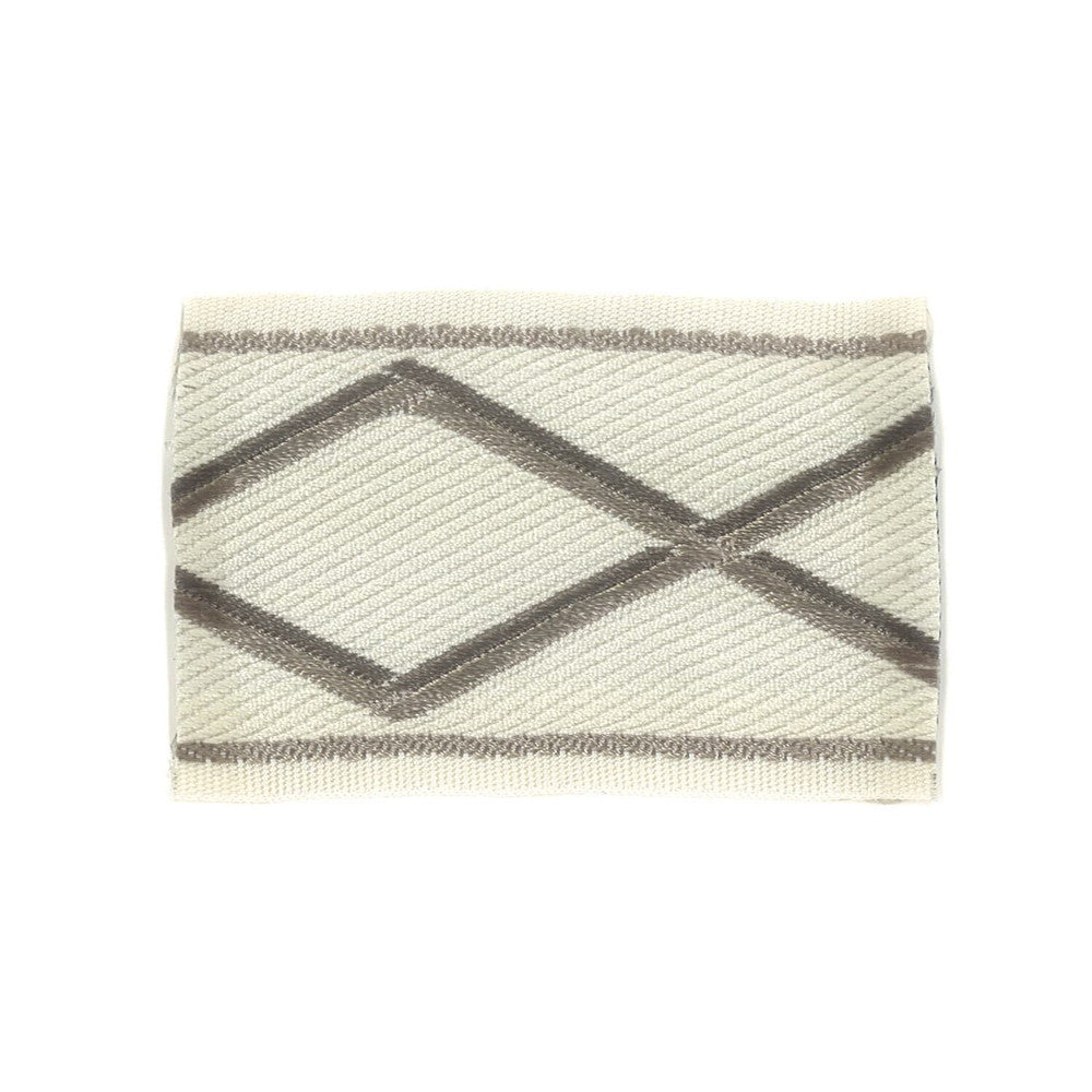 Yakima 4 Grey by Stout Designer Trim METROPOLITAN TRIM 52%SVI 48%POL CHINA Horizontal: 2.75 and Vertical: 0 2.25 in - Swanky Fabrics -