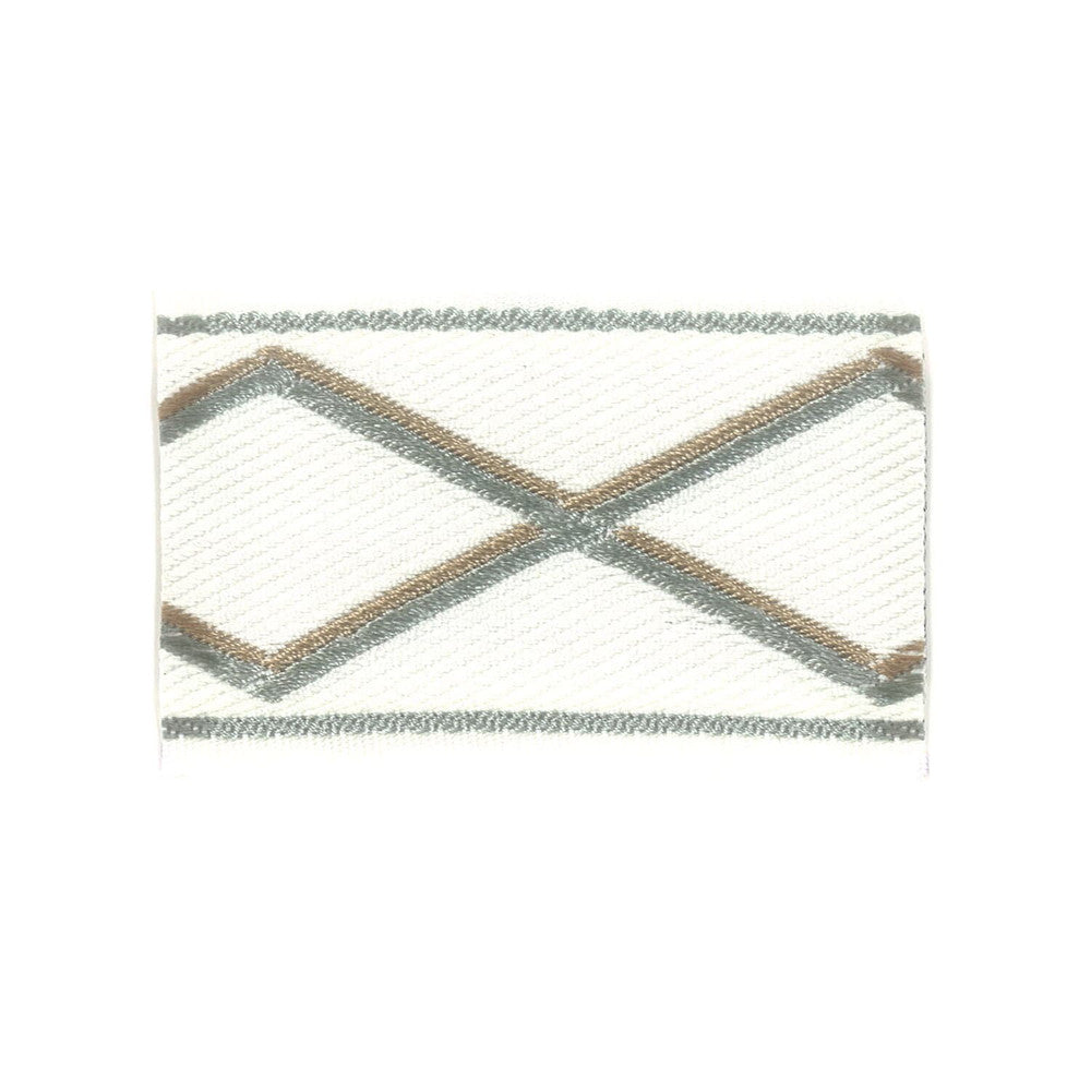 Yakima 6 Shoreline by Stout Designer Trim METROPOLITAN TRIM 52%SVI 48%POL CHINA Horizontal: 2.75 and Vertical: 0 2.25 in - Swanky Fabrics -