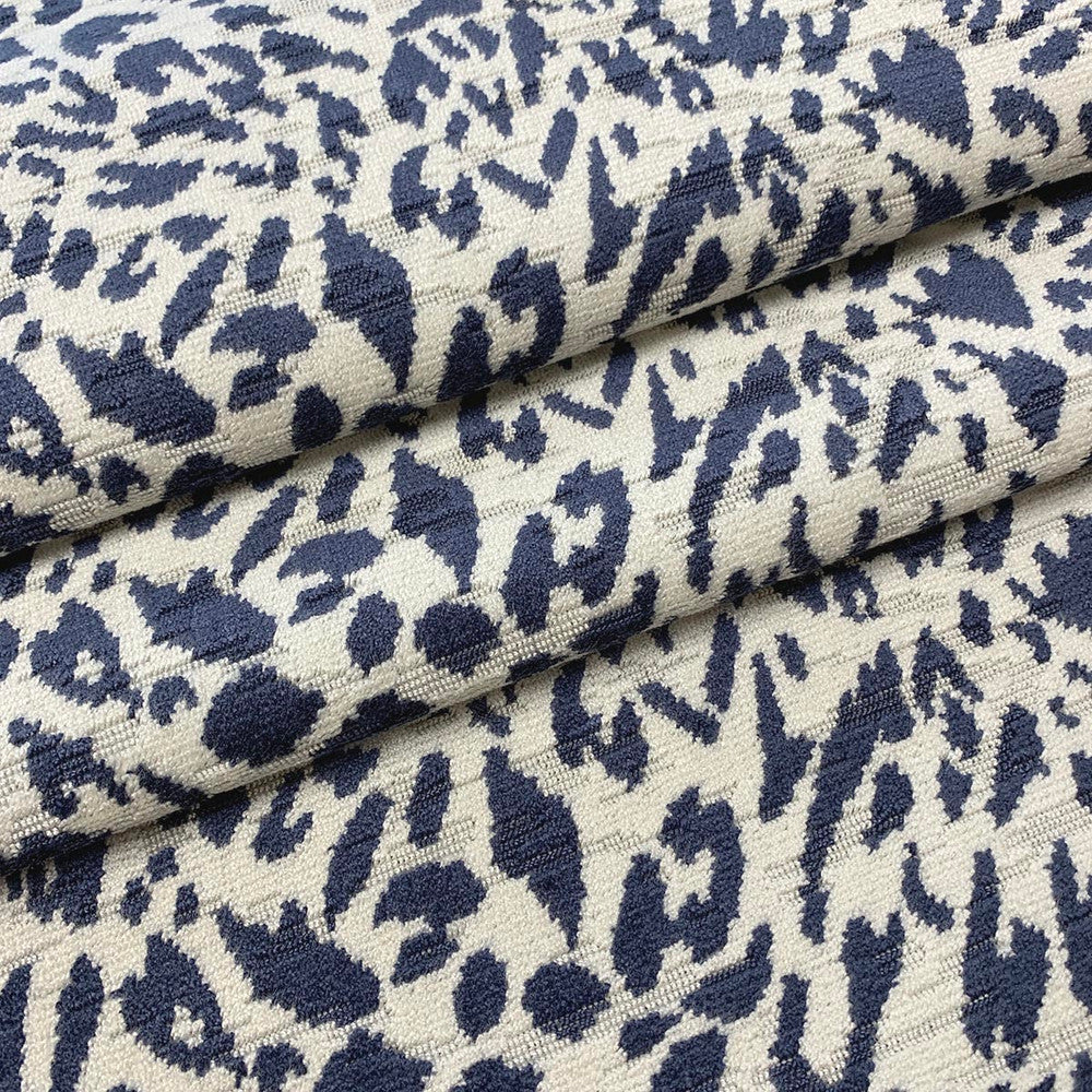 Yoden Blue by Magnolia Designer Fabric - 54% Vis, 31% Poly, 15% Cot India 30,000+ Horizontal: 14 and Vertical: 8.5 54 - Swanky Fabrics -