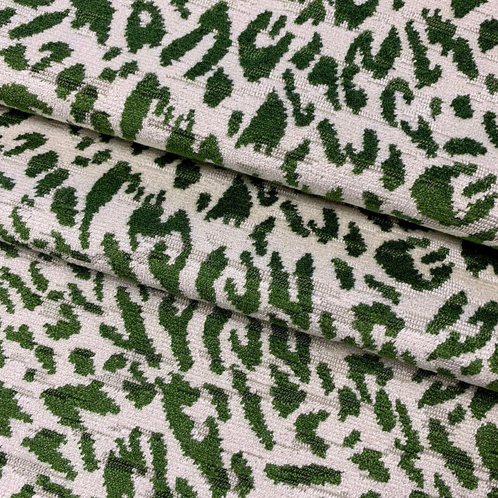 Yoden Green by Magnolia Designer Fabric - 54% Vis, 31% Poly, 15% Cot India 30,000+ Horizontal: 14 and Vertical: 8.5 54 - Swanky Fabrics -
