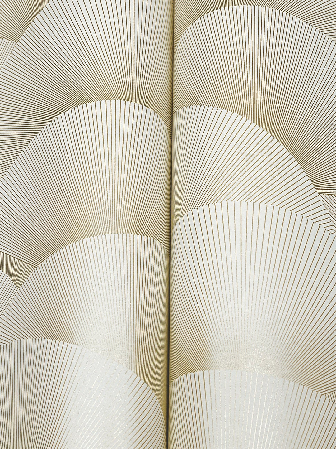 Morning Shell Cream & Gold Wallpaper by Ronald Redding Designer