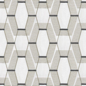 Norbar Fabric Zander White Charcoal