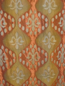 Grey Watkins Fabric Angel Of Longevity Salmon Blue Green ZB17300002