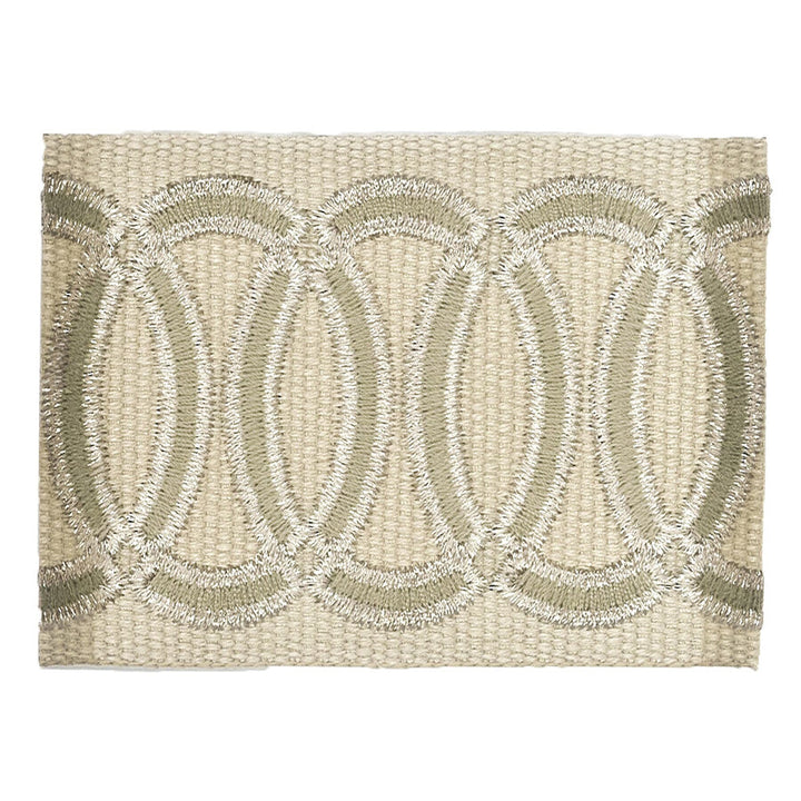 Zealot 1 Tan by Stout Designer Trim MOONDUST TRIM 40%LIN 32%SVI 24%POL 4%MTL CHINA Horizontal: 0 and Vertical: 0 2.38 in - Swanky Fabrics -
