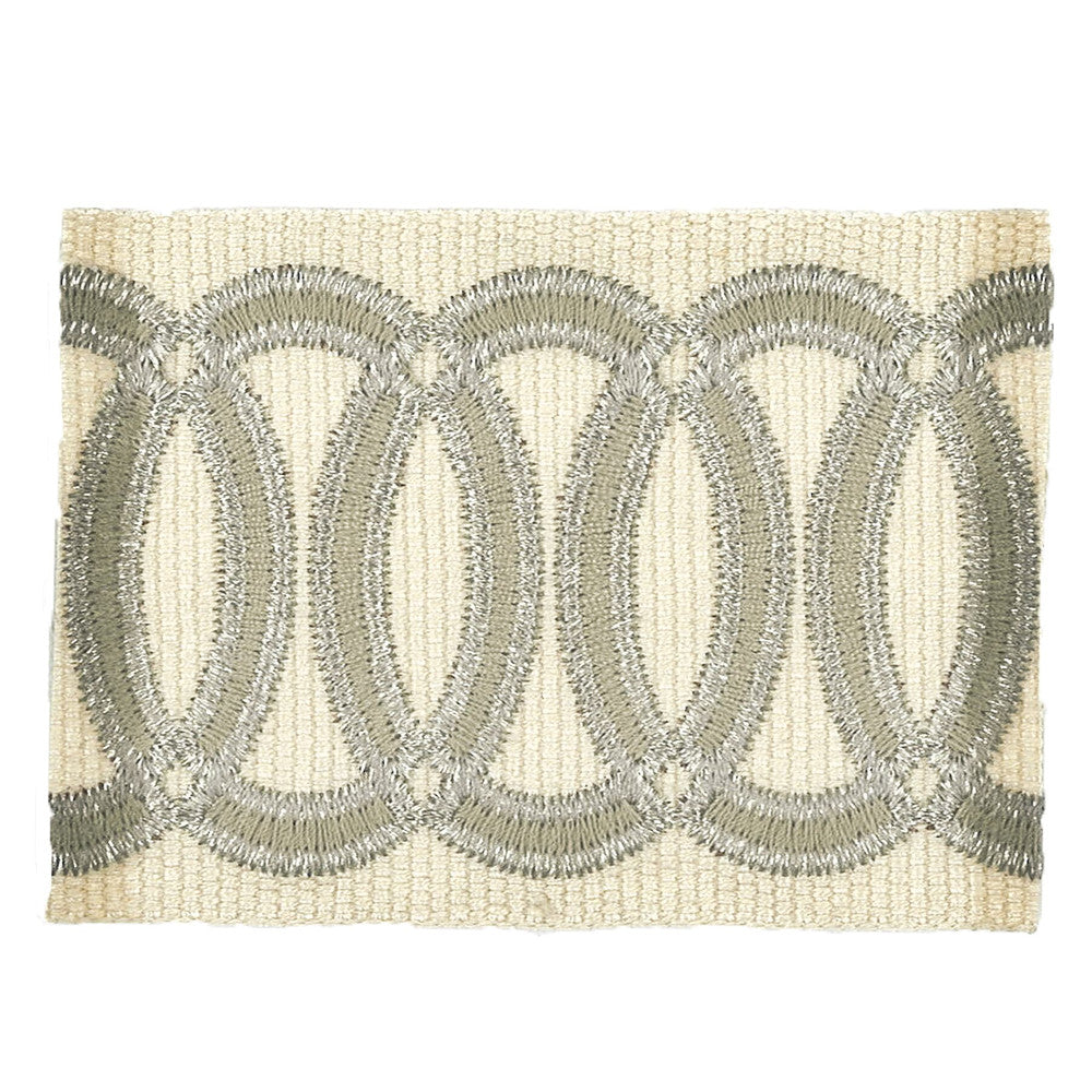 Zealot 3 Parchment by Stout Designer Trim MOONDUST TRIM 40%LIN 32%SVI 24%POL 4%MTL CHINA Horizontal: 0 and Vertical: 0 2.38 in - Swanky Fabrics -