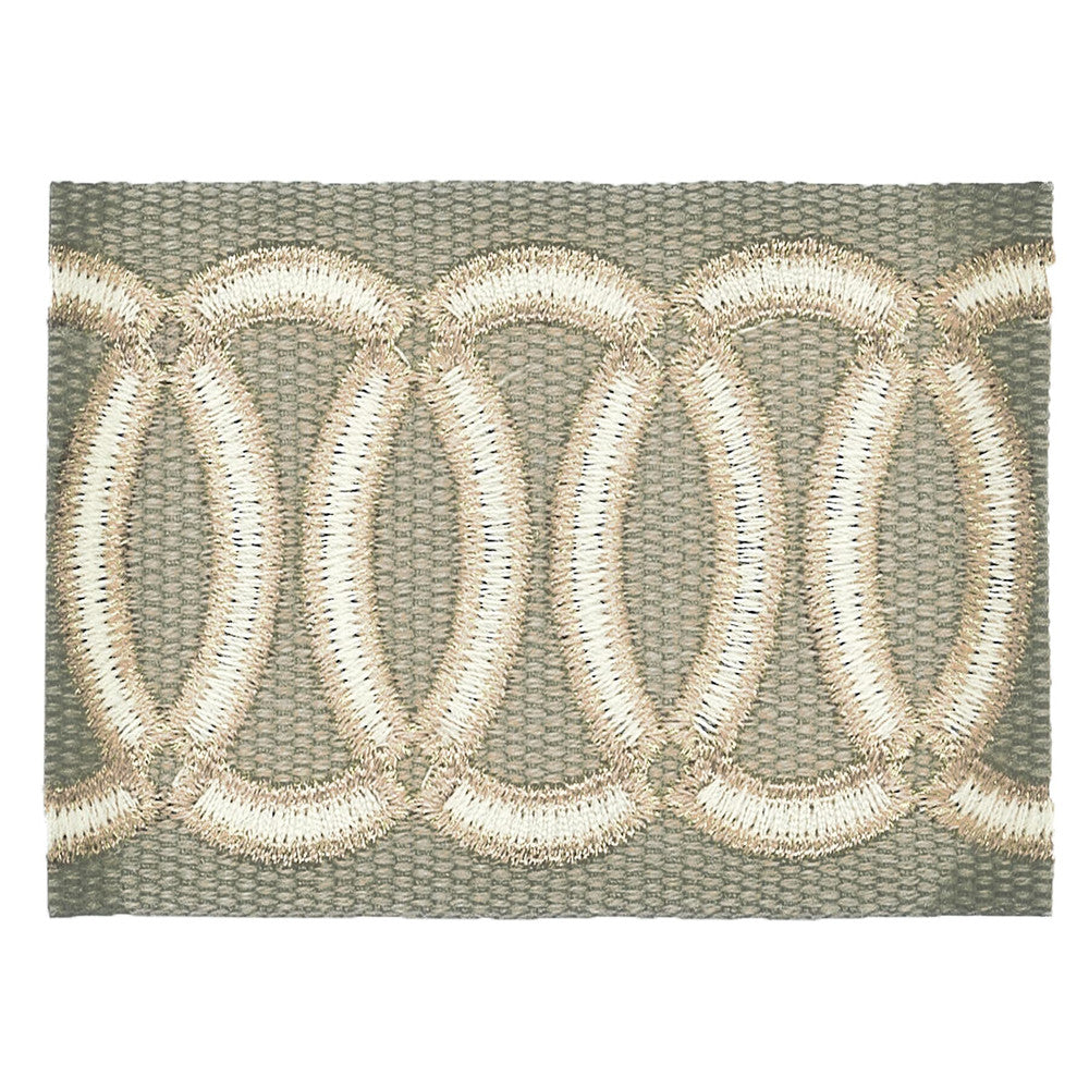 Zealot 4 Cement by Stout Designer Trim MOONDUST TRIM 40%LIN 32%SVI 24%POL 4%MTL CHINA </p><p>Repeat: 0 2.38 in - Swanky Fabrics -
