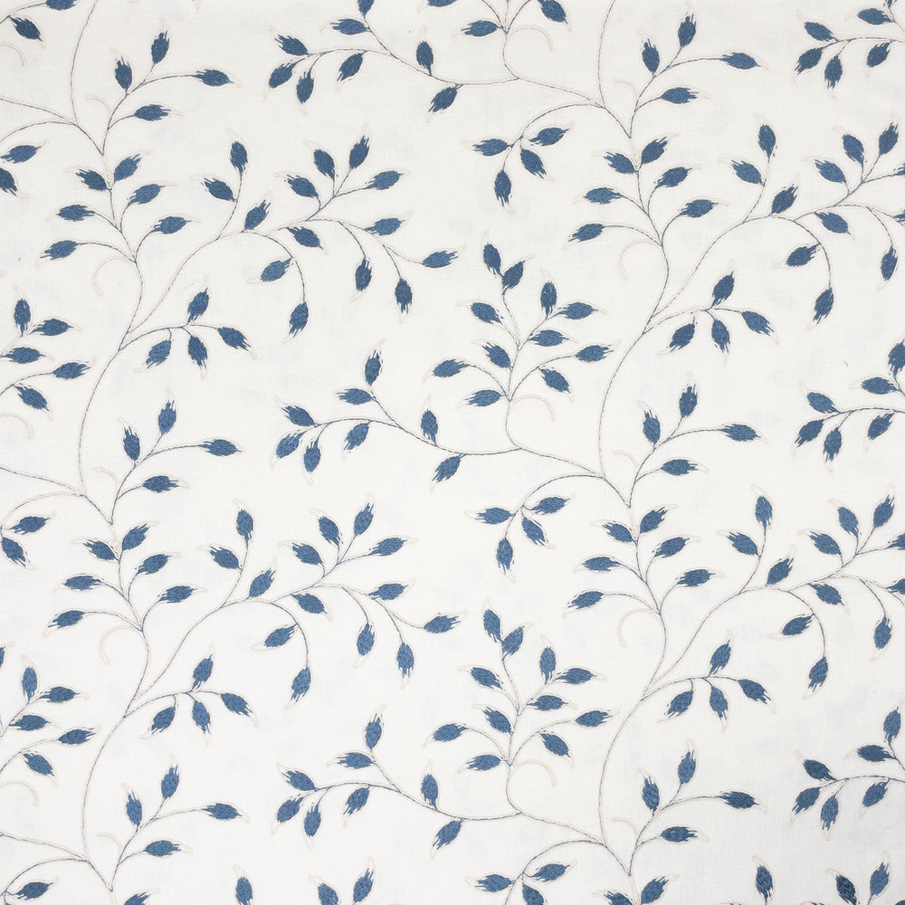 Zelig 2 Pacific by Stout Designer Fabric RAINBOW LIBRARY INK/SAPPHIRE 52%COT 48%POL %BEMB INDIA Horizontal: 13.000 and Vertical: 9.250 52.25 in - Swanky Fabrics -