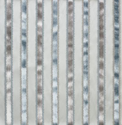Tai Lao Stripe Mist ZSVELZ0001 by Old World Weavers Designer Fabric 51% VISCOSE 49% COTTON INDIA MEDIUM DUTY Horizontal: 0" and Vertical: 6.5" 54 - Swanky Fabrics -